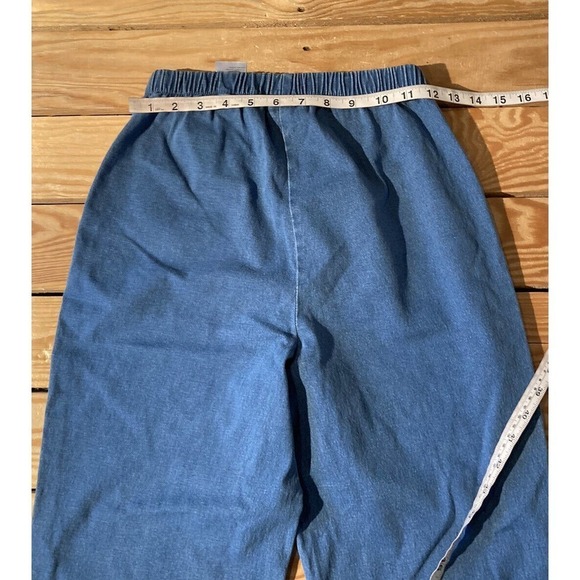 NEW Denim & Co Side Pockets Stretch Waist Pants XS Tall Women’s Blue - Picture 7 of 9